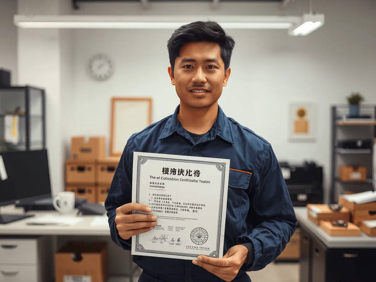 雄鹿团队资质证书展示，专业技师持证上岗